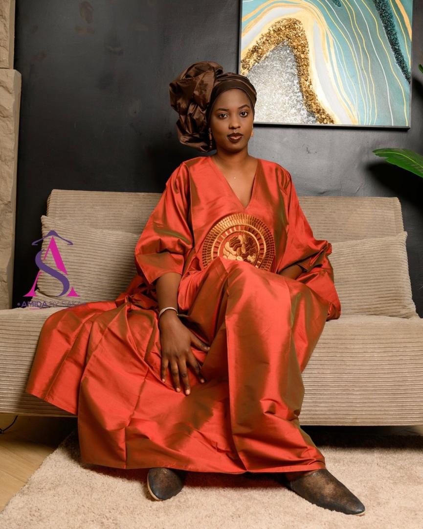 grand boubou orange 