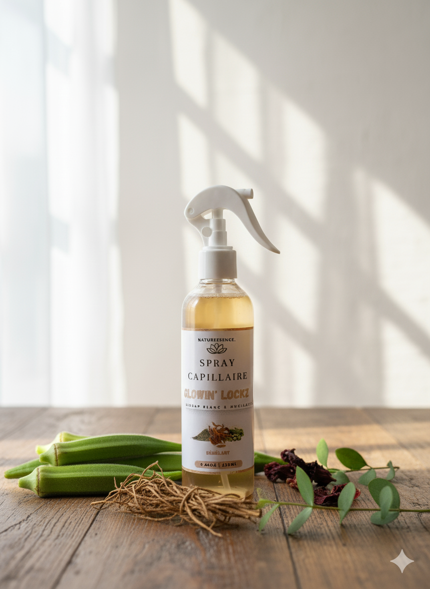 Spray capillaire Glowin' Lockz au Bissap Blanc