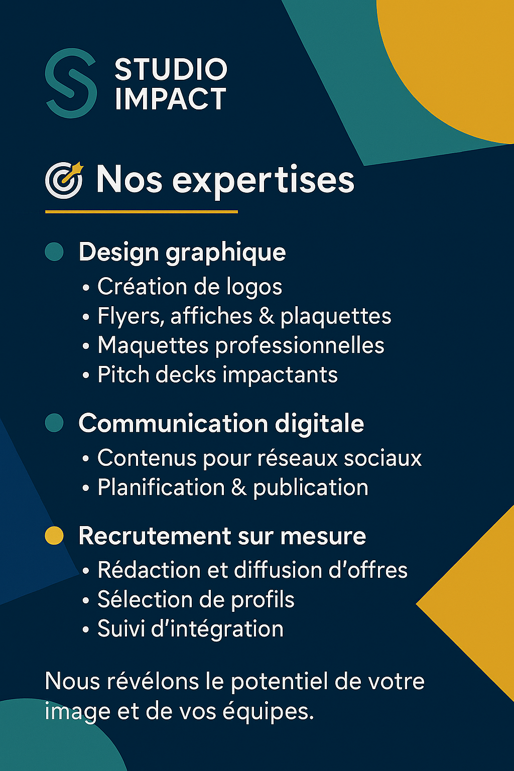 Studio Impact – Création visuelle & Communication digitale