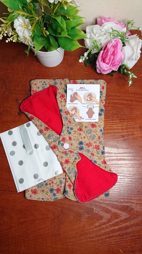 Nos serviettes hygiéniques lavables (3 pièces GRANDES TAILLES)